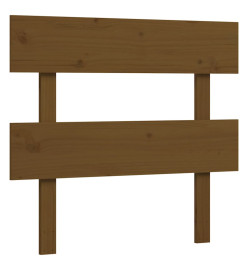Cadre de lit tête de lit marron miel 90x200 cm bois massif