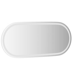 Miroir de salle de bain à LED 100x45 cm ovale