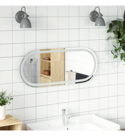 Miroir de salle de bain à LED 80x35 cm ovale