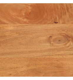 Table de chevet marron et noir bois de manguier solide