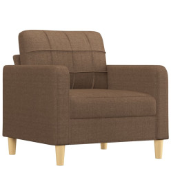 Fauteuil Marron 60 cm Tissu