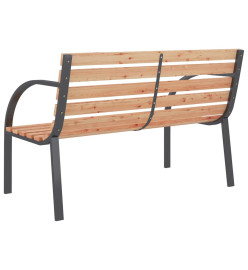 Banc de jardin 120 cm Bois et fer