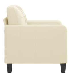 Fauteuil Crème 60 cm Similicuir