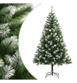 Sapin de Noël artificiel à charnières avec neige floquée 180 cm