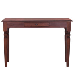 Table console Marron classique 110x30x75cm Bois d'acajou massif