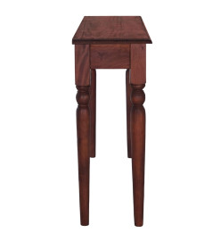 Table console Marron classique 110x30x75cm Bois d'acajou massif