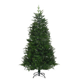 Arbre de Noël artificiel avec LED et boules Vert 210 cm PVC PE