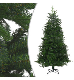 Arbre de Noël artificiel avec LED et boules Vert 210 cm PVC PE