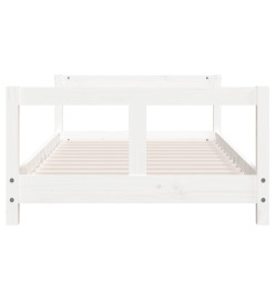 Cadre de lit pour enfant blanc 80x160 cm bois de pin massif