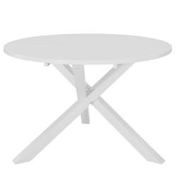 Mobilier de salle à manger 5 pcs MDF Blanc