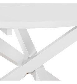 Mobilier de salle à manger 5 pcs MDF Blanc