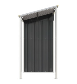 Abri de jardin avec toit prolongé anthracite 277x110,5x181 cm