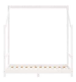 Cadre de lit pour enfant blanc 70x140 cm bois de pin massif