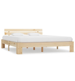 Cadre de lit Bois de pin massif 180 x 200 cm