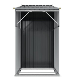 Abri de jardin anthracite 277x93x179 cm acier galvanisé