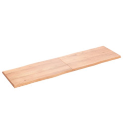 Dessus de table bois chêne massif traité bordure assortie