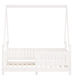 Cadre de lit pour enfant blanc 70x140 cm bois de pin massif