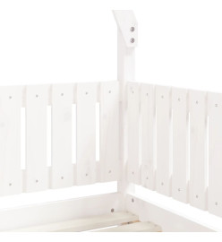 Cadre de lit pour enfant blanc 70x140 cm bois de pin massif