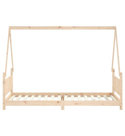 Cadre de lit pour enfants 90x200 cm bois de pin massif