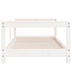 Cadre de lit pour enfant blanc 70x140 cm bois de pin massif