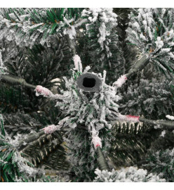 Sapin de Noël artificiel à charnières avec neige floquée 120 cm