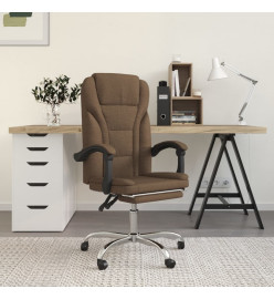 Fauteuil inclinable de bureau Marron Tissu