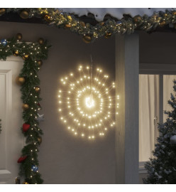 Étoile rayonnante de Noël 140 LED blanc chaud 17 cm