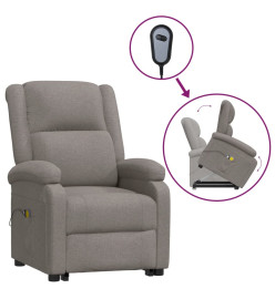 Fauteuil de massage Taupe Tissu