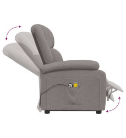 Fauteuil de massage Taupe Tissu