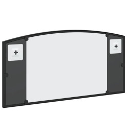 Miroir mural noir 60x30 cm arche fer