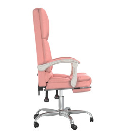 Fauteuil de massage inclinable de bureau Rose Similicuir