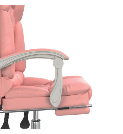 Fauteuil de massage inclinable de bureau Rose Similicuir