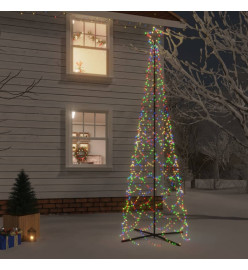 Arbre de Noël cône 500 LED Colorées 100x300 cm