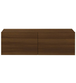 Meubles TV muraux 4 pcs Chêne marron 100x30x30 cm