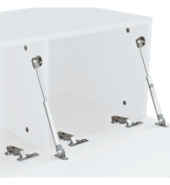 Meuble TV 2 pcs Aggloméré 120 x 40 x 34 cm Blanc brillant