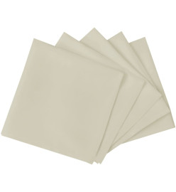 Serviettes de table 10 pcs Crème 50x50 cm