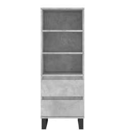 Buffet haut Gris béton 40x36x110 cm Bois d'ingénierie