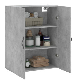 Armoire murale gris béton 69,5x34x90 cm bois d'ingénierie