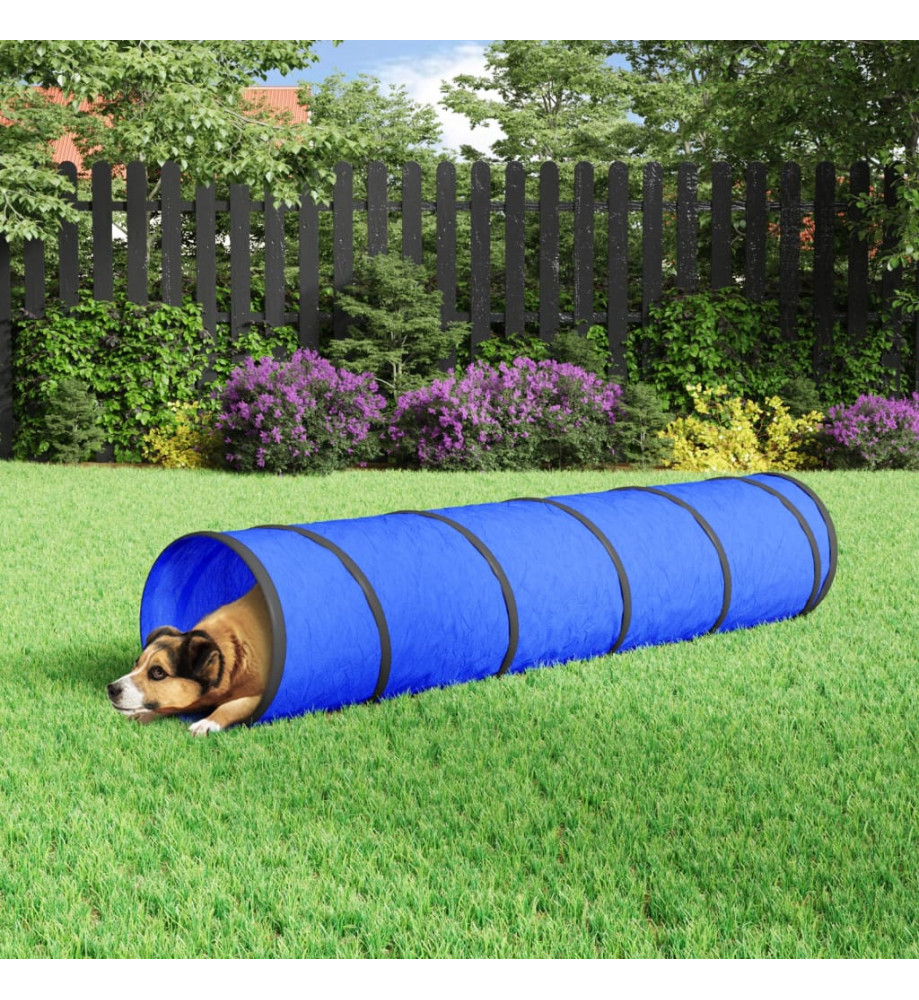 Tunnel pour chien bleu Ø 40x200 cm polyester