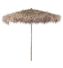 Parasol en bambou avec toit en feuille de bananier 210 cm