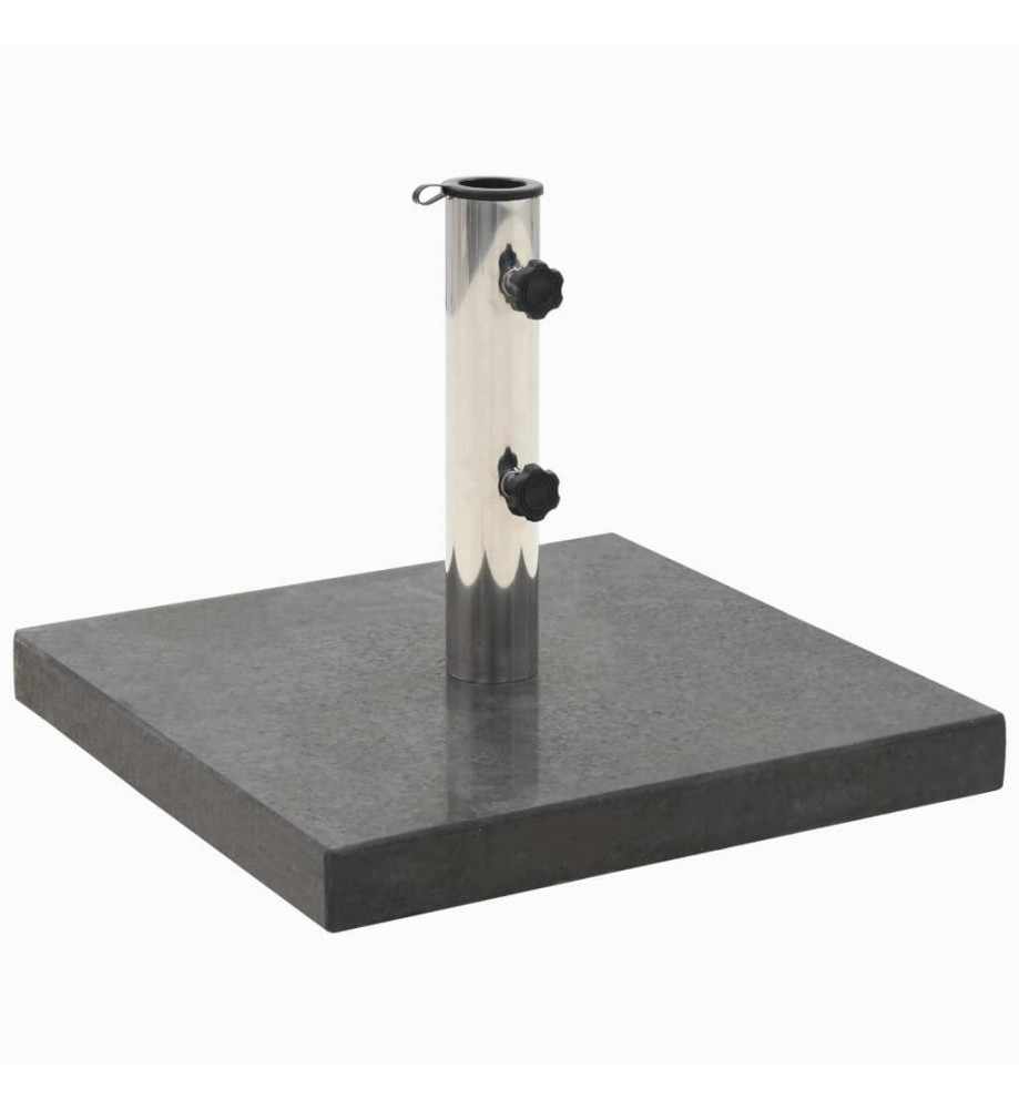 Socle de parasol Granite 28,5 kg Carré Noir