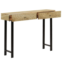 Table console Bois de manguier massif 102 x 30 x 79 cm