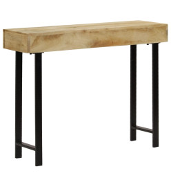 Table console Bois de manguier massif 102 x 30 x 79 cm