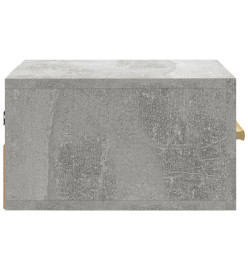 Tables de chevet murales 2 pcs gris béton 35x35x20 cm