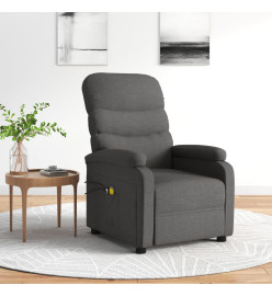 Fauteuil électrique de massage Gris foncé Tissu