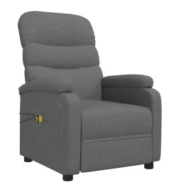 Fauteuil électrique de massage Gris foncé Tissu