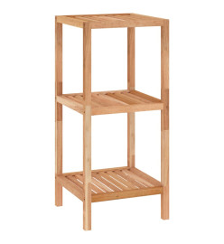 Étagère de salle de bain 36x36x79 cm Bois massif de noyer
