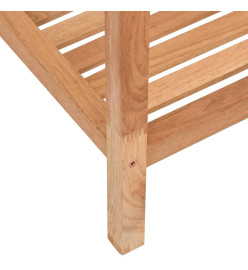 Étagère de salle de bain 36x36x79 cm Bois massif de noyer