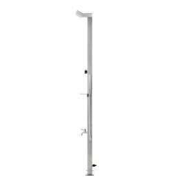 Douche de jardin 220 cm Acier inoxydable