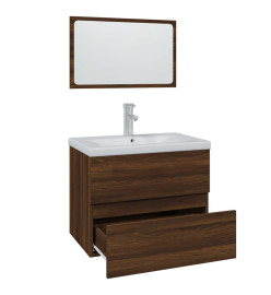 Meubles de salle de bain Chêne marron Bois d'ingénierie